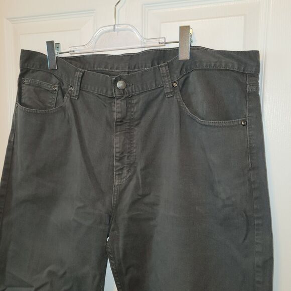 Travelsmith Pants Mens 42x30S Gray Cotton Denim Jeans Workwear Casual - Picture 2 of 10